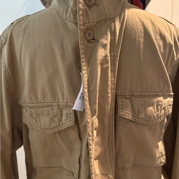 GAP Men's Brown Military Jacket - Picture 4 of 7